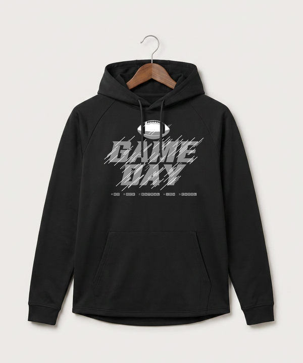 Red Rock Central High School Football (Boys) - Black Hoodie - Full Front