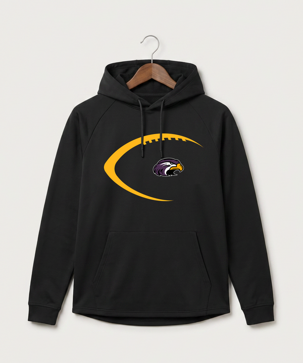 Montevideo High School Football (Boys) - Black Hoodie - Full Front