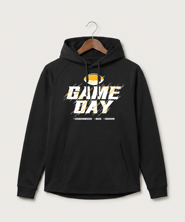 Montevideo High School Football (Boys) - Black Hoodie - Full Front