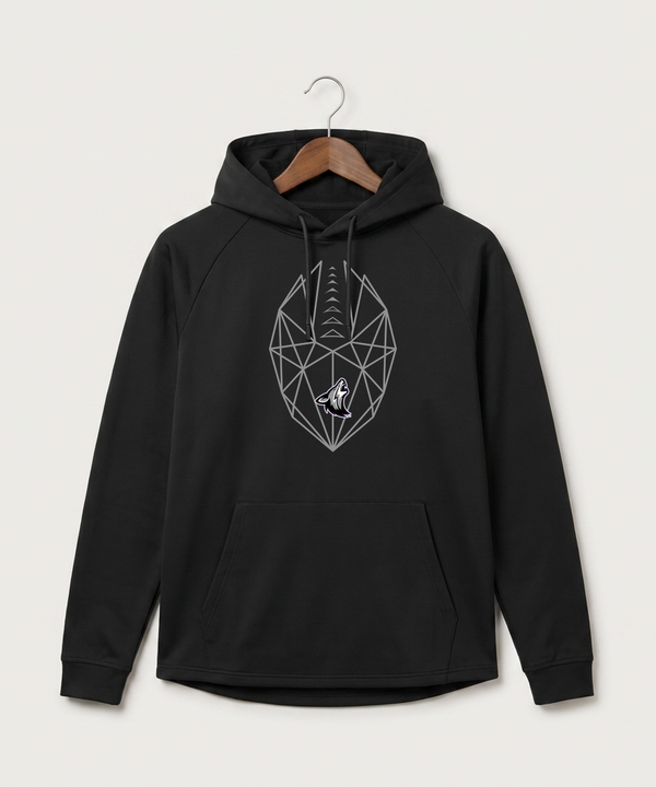 Heron Lake-Okabena High School Football (Boys) - Black Hoodie - Full Front