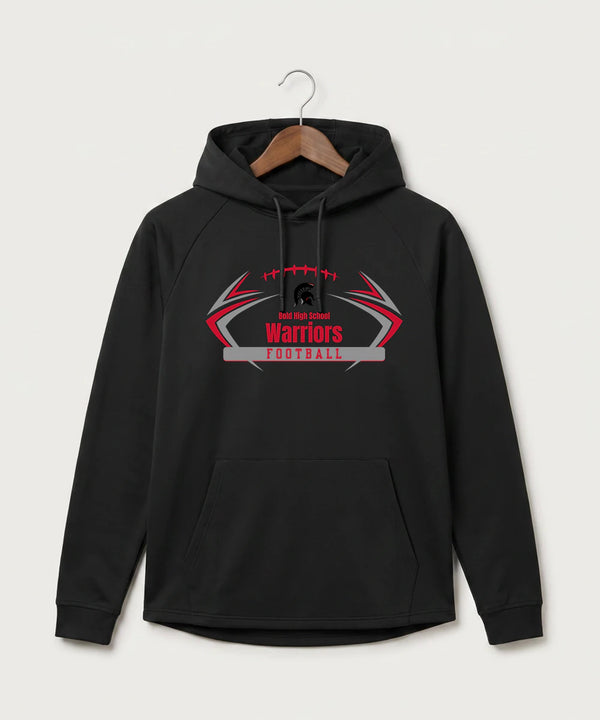 Bold High School Football (Boys) - Black Hoodie - Full Front