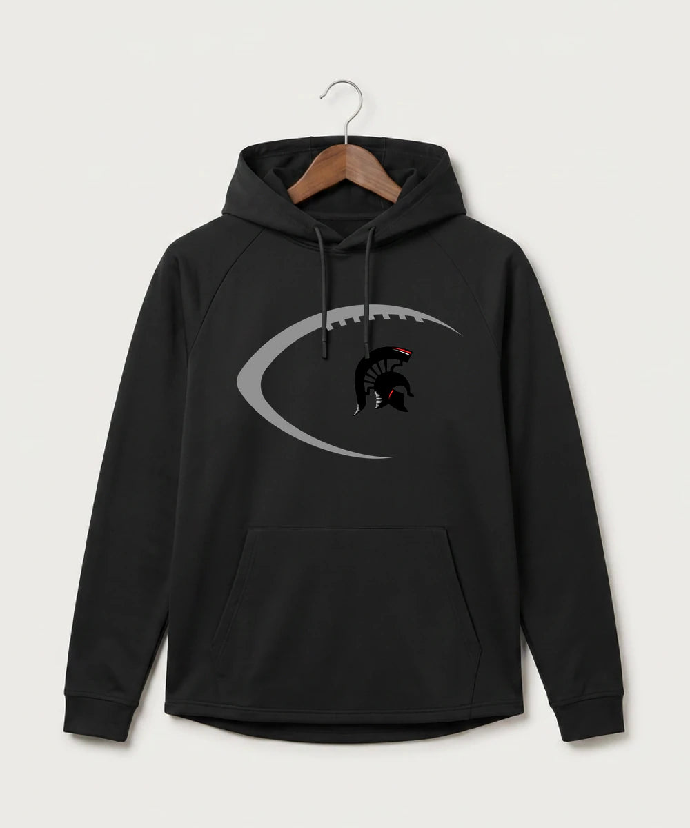 Bold High School Football (Boys) - Black Hoodie - Full Front
