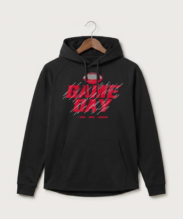 Bold High School Football (Boys) - Black Hoodie - Full Front