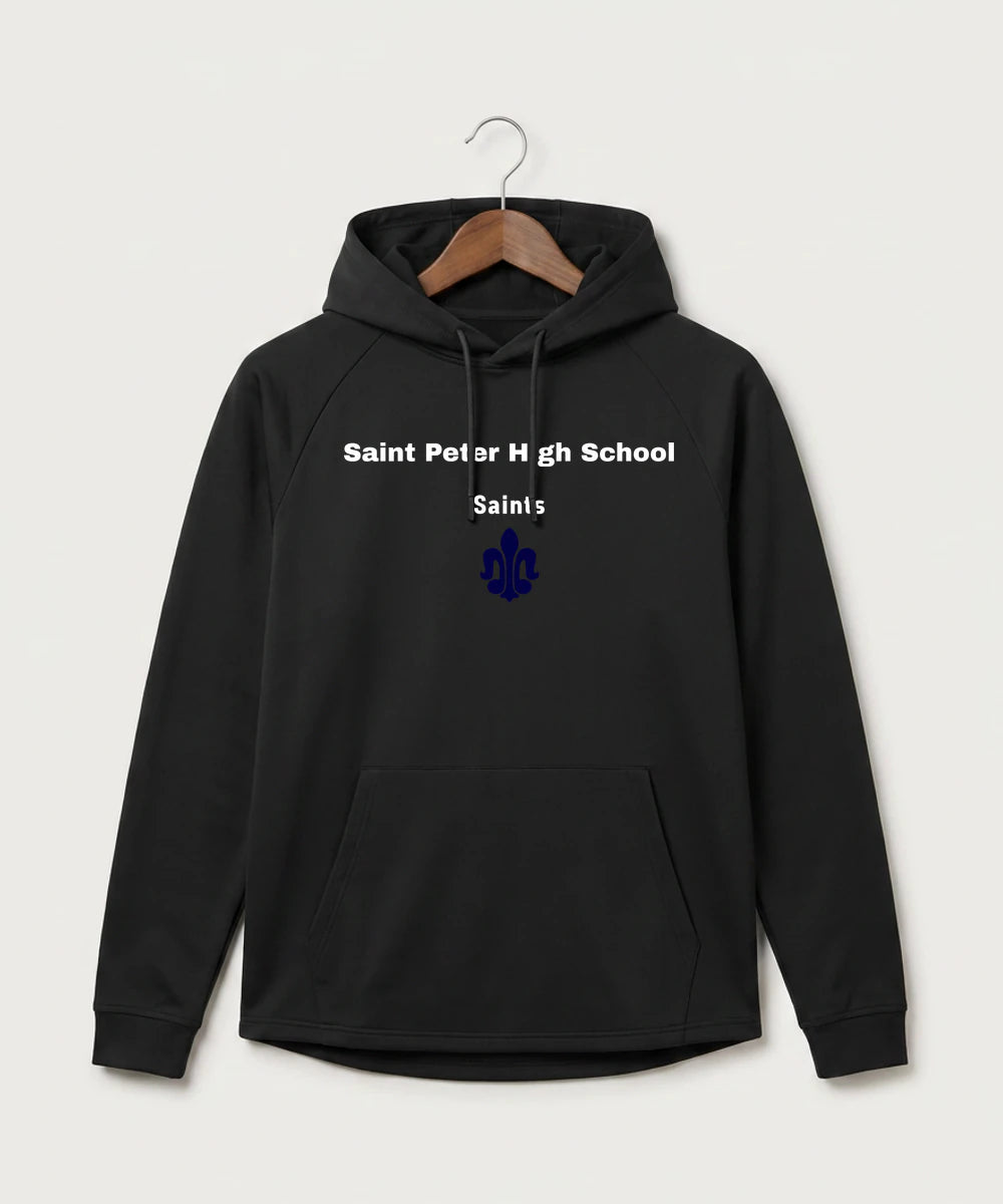 Saint Peter High School Athletics - Black Hoodie - Full Front