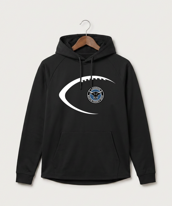 Martin County West High School Football (Boys) - Black Hoodie - Full Front