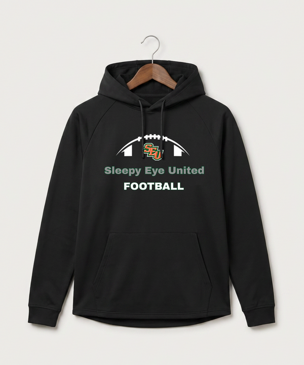 Sleepy Eye United Football (Boys) - Black Hoodie - Full Front