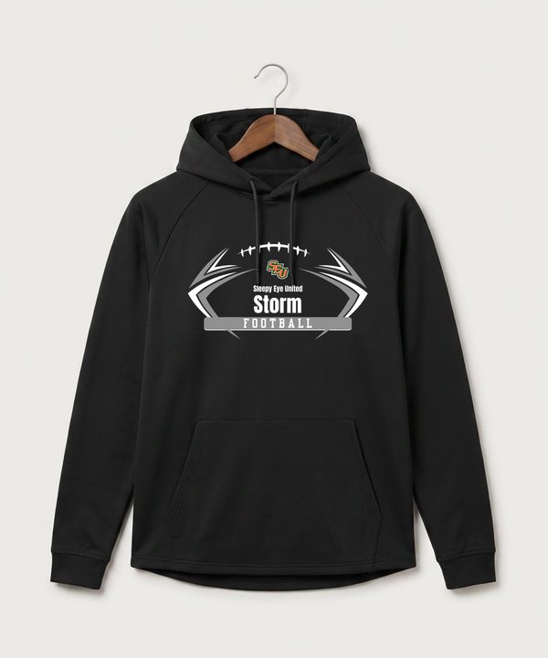 Sleepy Eye United Football (Boys) - Black Hoodie - Full Front