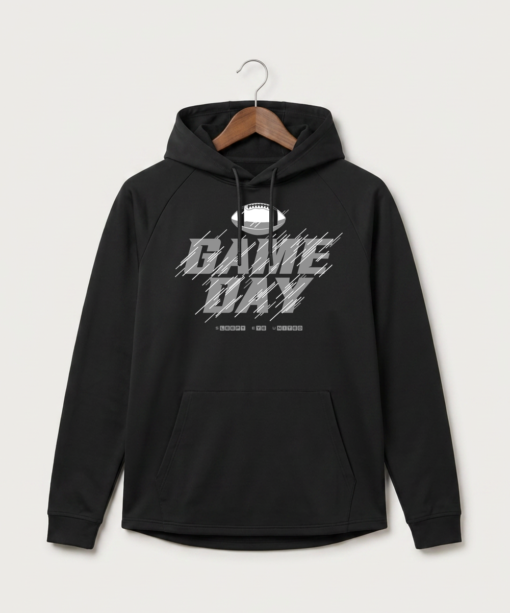 Sleepy Eye United Football (Boys) - Black Hoodie - Full Front