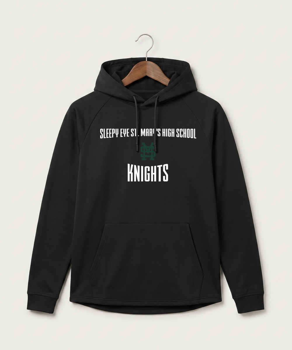 Sleepy Eye St. Mary's High School Athletics - Black Hoodie - Full Front