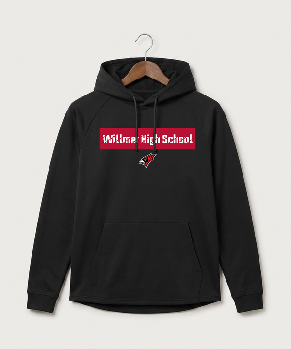 Willmar High School Athletics - Black Hoodie - Full Front