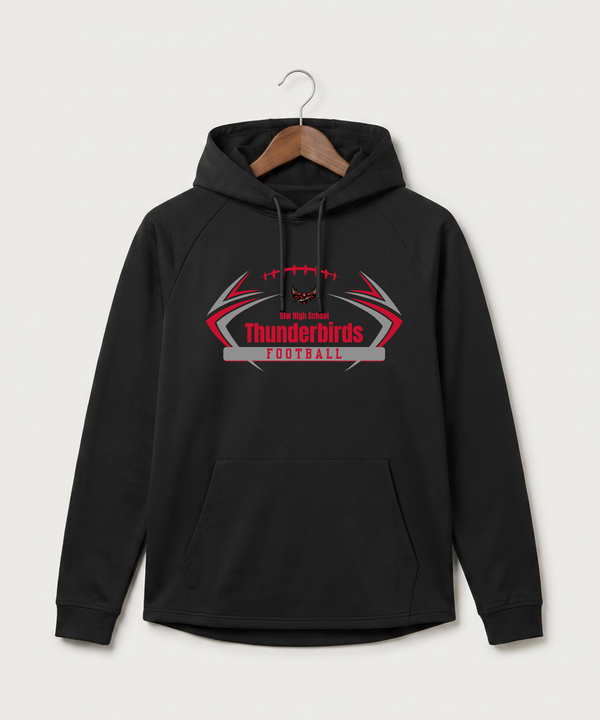 Gfw High School Football (Boys) - Black Hoodie - Full Front
