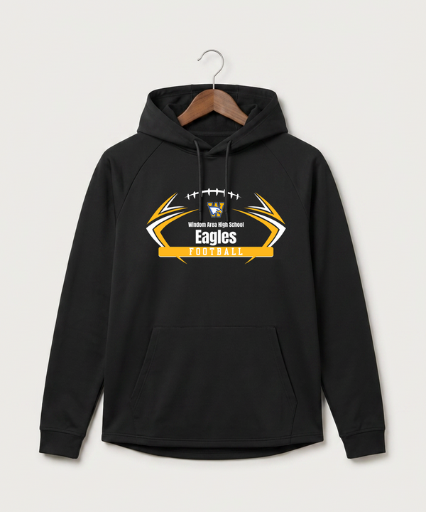Windom Area High School Football (Boys) - Black Hoodie - Full Front
