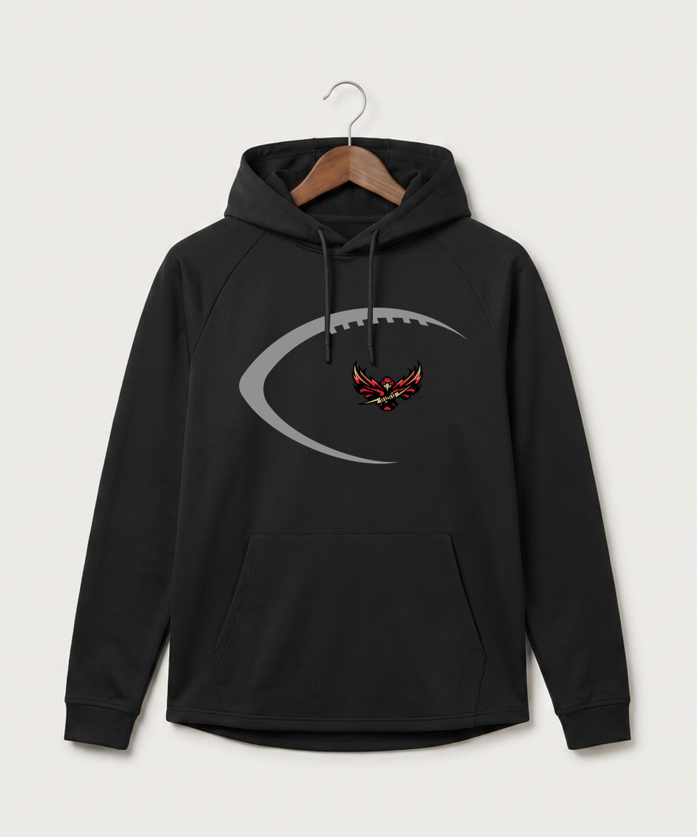 Gfw High School Football (Boys) - Black Hoodie - Full Front