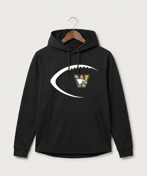 Windom Area High School Football (Boys) - Black Hoodie - Full Front