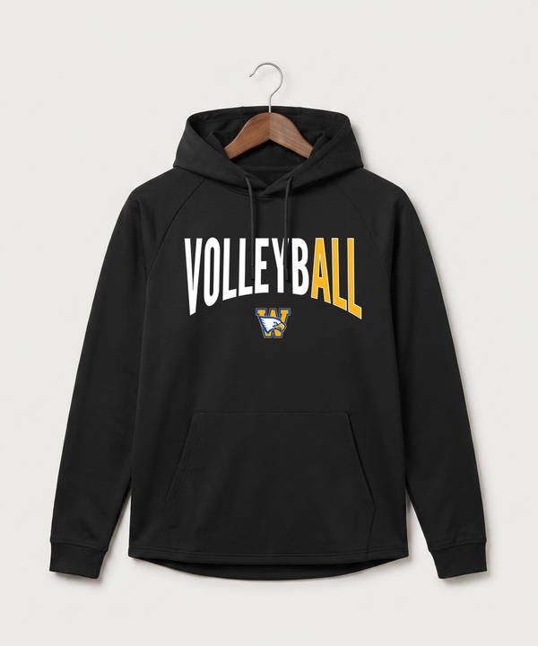Windom Area High School Volleyball (Girls) - Black Hoodie - Full Front