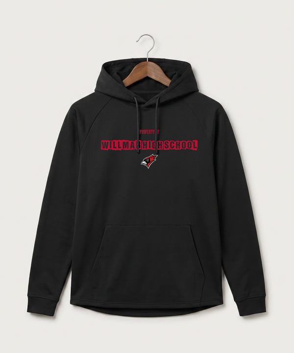 Willmar High School Athletics - Black Hoodie - Full Front