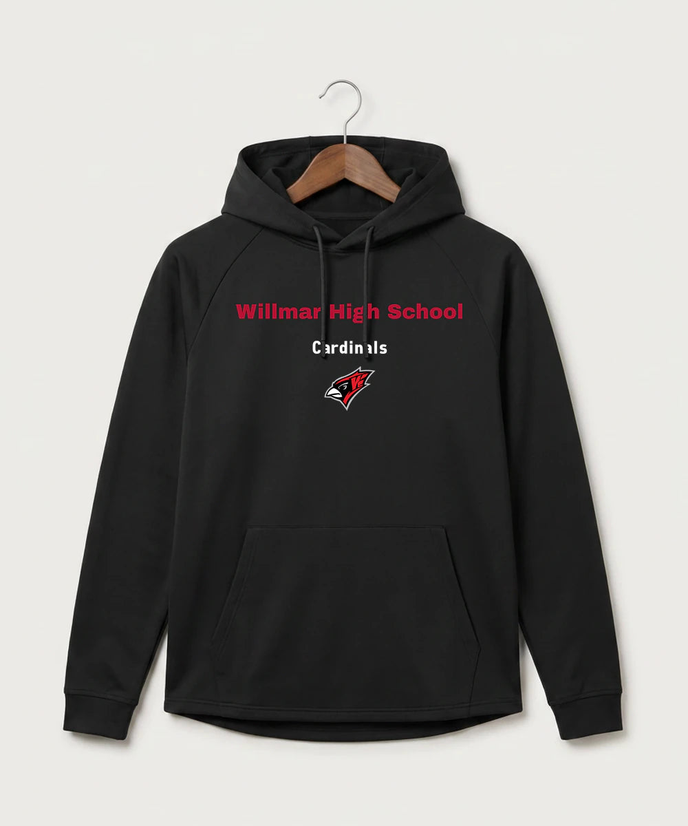 Willmar High School Athletics - Black Hoodie - Full Front