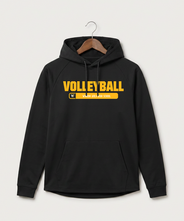Windom Area High School Volleyball (Girls) - Black Hoodie - Full Front