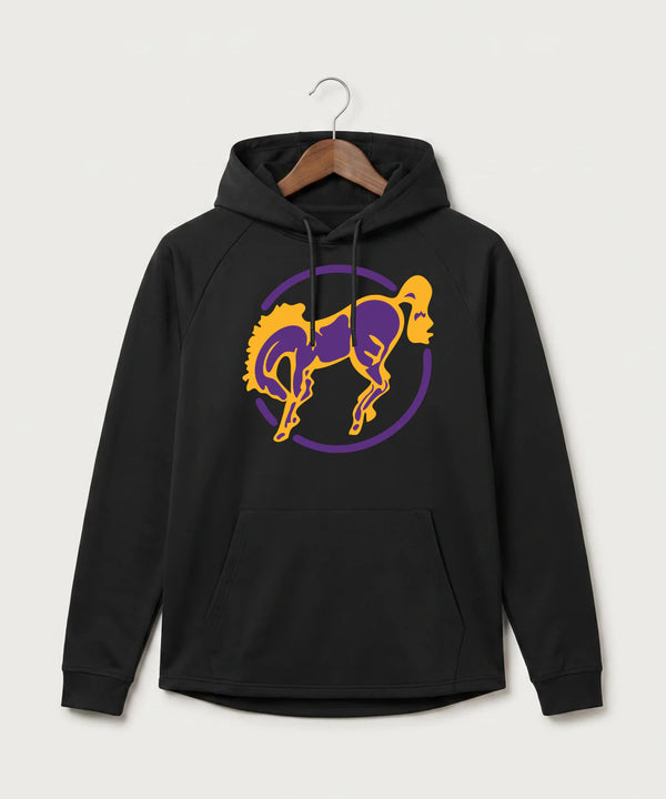 International Falls High School Football (Boys) - Black Hoodie - Full Front