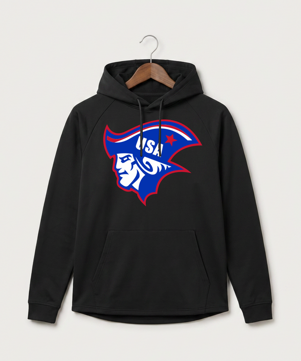 Upsala High School Football (Boys) - Black Hoodie - Full Front