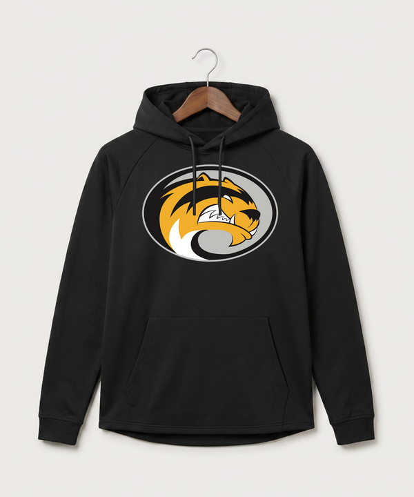 Sibley East High School Football (Boys) - Black Hoodie - Full Front