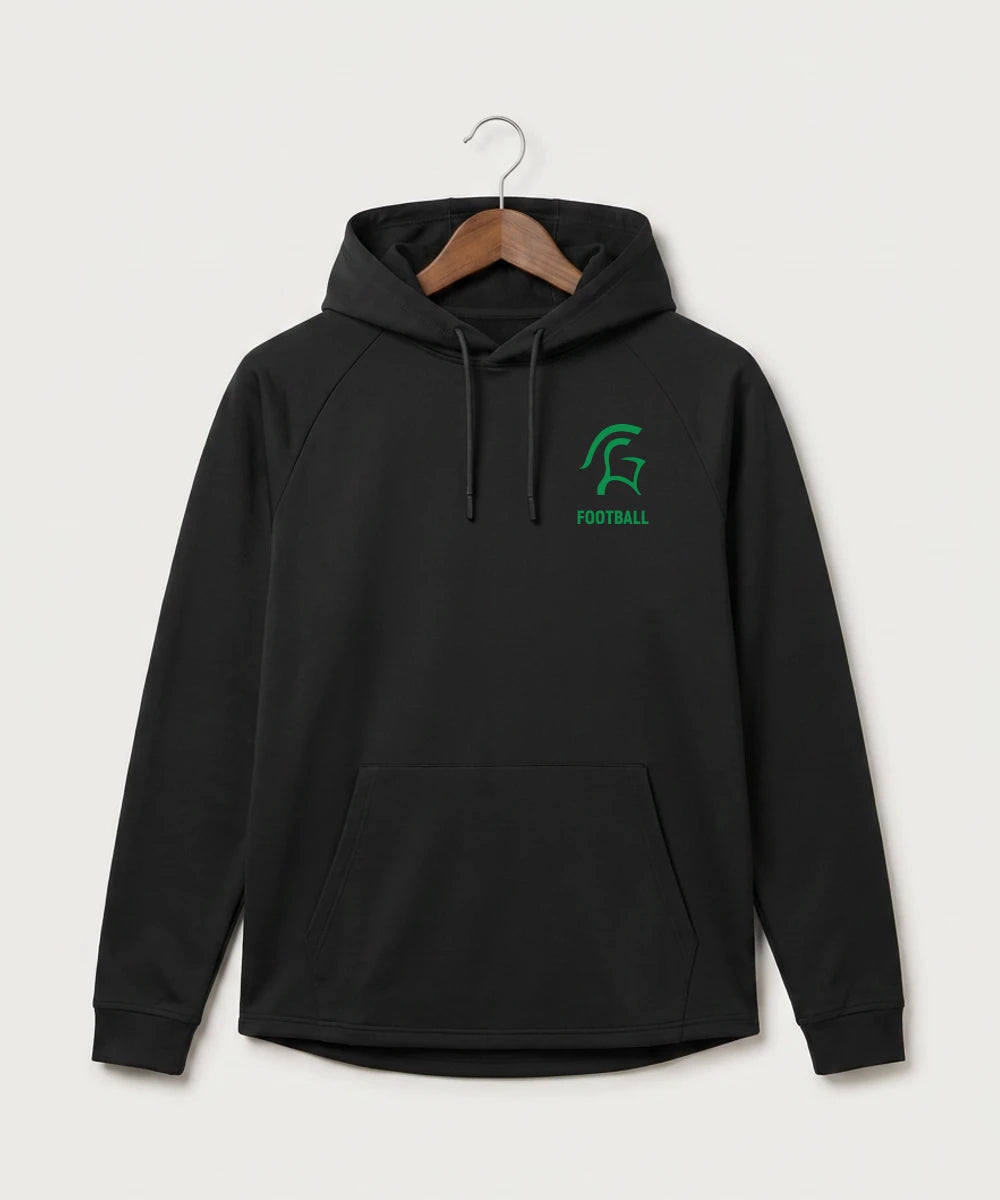 La Crescent-Hokah High School Football (Boys) - Black Hoodie - Left Chest
