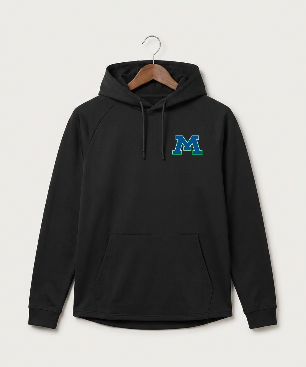 Minnewaska Area High School Football (Boys) - Black Hoodie - Left Chest