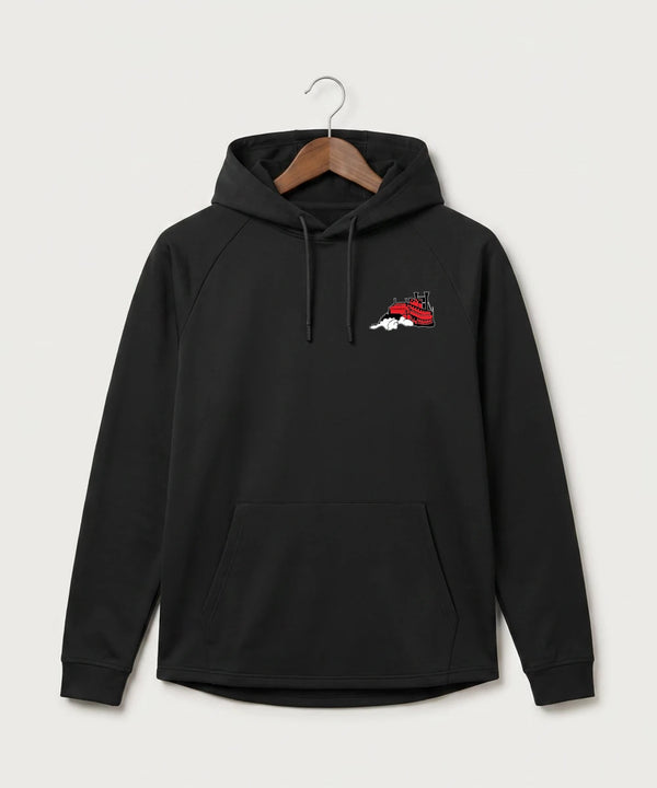 Fulton High School Football (Boys) - Black Hoodie - Left Chest