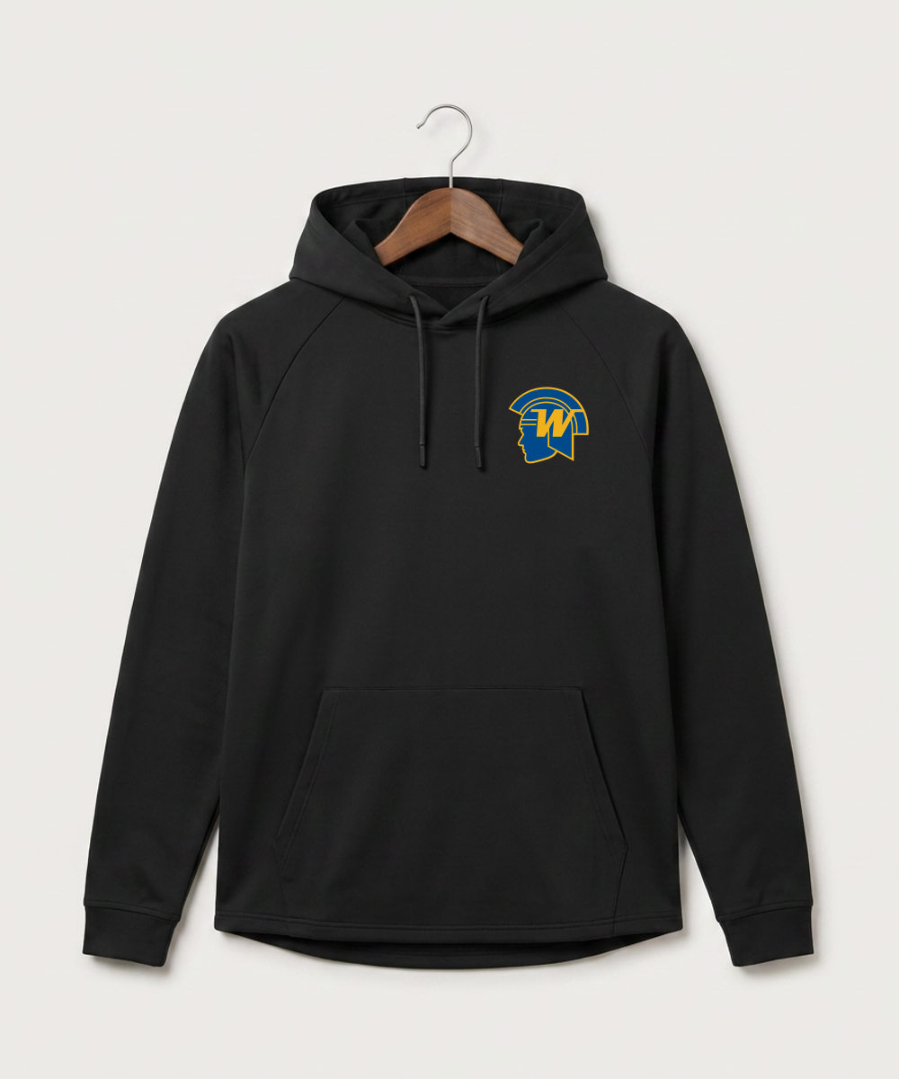 Wayzata High School Football (Boys) - Black Hoodie - Left Chest
