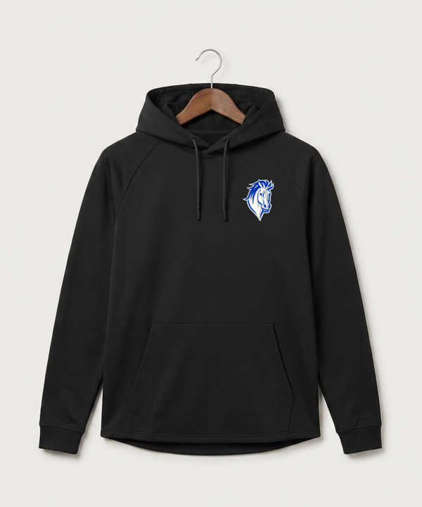 Mora High School Football (Boys) - Black Hoodie - Left Chest