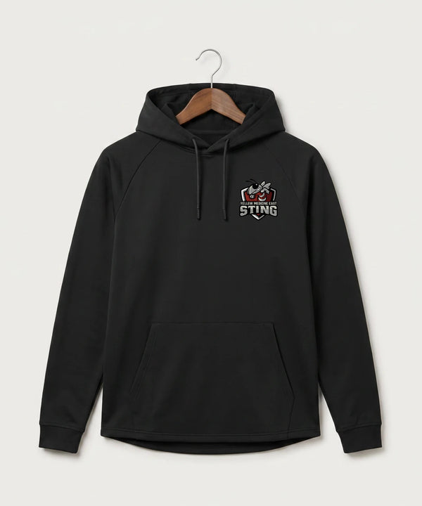 Yellow Medicine East High School Athletics - Black Hoodie - Left Chest