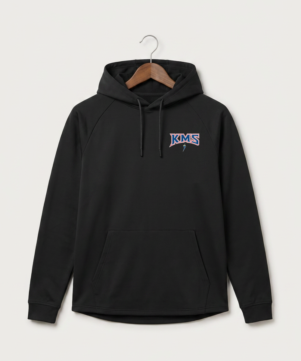 Kerkhoven-Murdock-Sunburg High School Football (Boys) - Black Hoodie - Left Chest