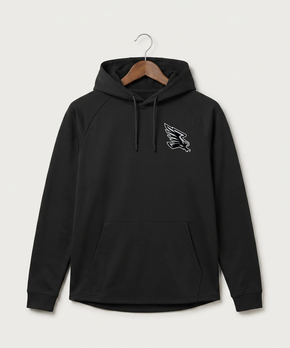 Red Rock Central High School Football (Boys) - Black Hoodie - Left Chest