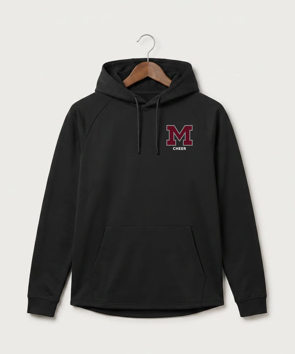 Moline Cheer general - Black Hoodie - Left Chest