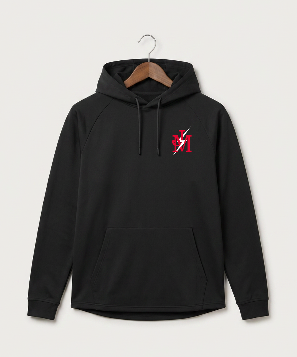 John Marshall High School Cross Country (Coed) - Black Hoodie - Left Chest
