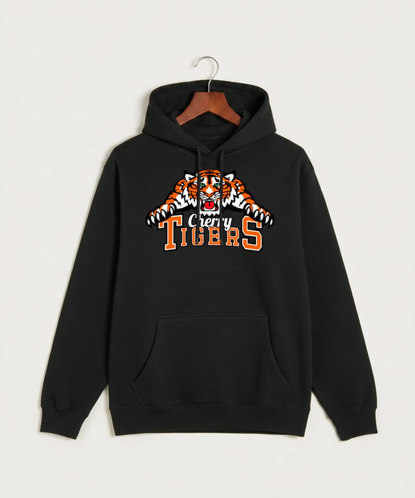 Cherry High School Athletics Coed - Black Hoodie Value - Full Front
