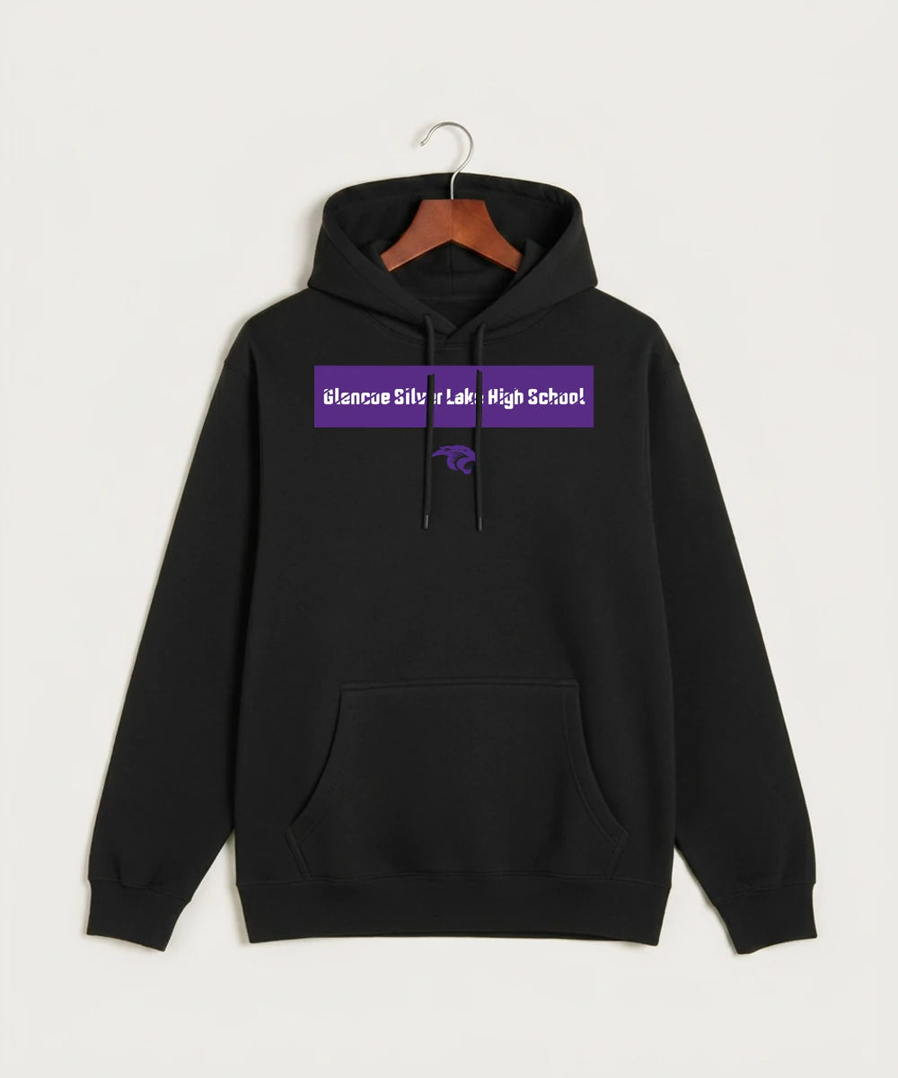 Glencoe Silver Lake High School Athletics - Black Hoodie Value - Full Front