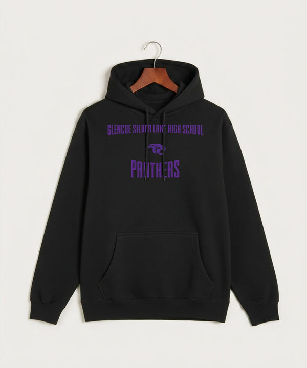 Glencoe Silver Lake High School Athletics - Black Hoodie Value - Full Front