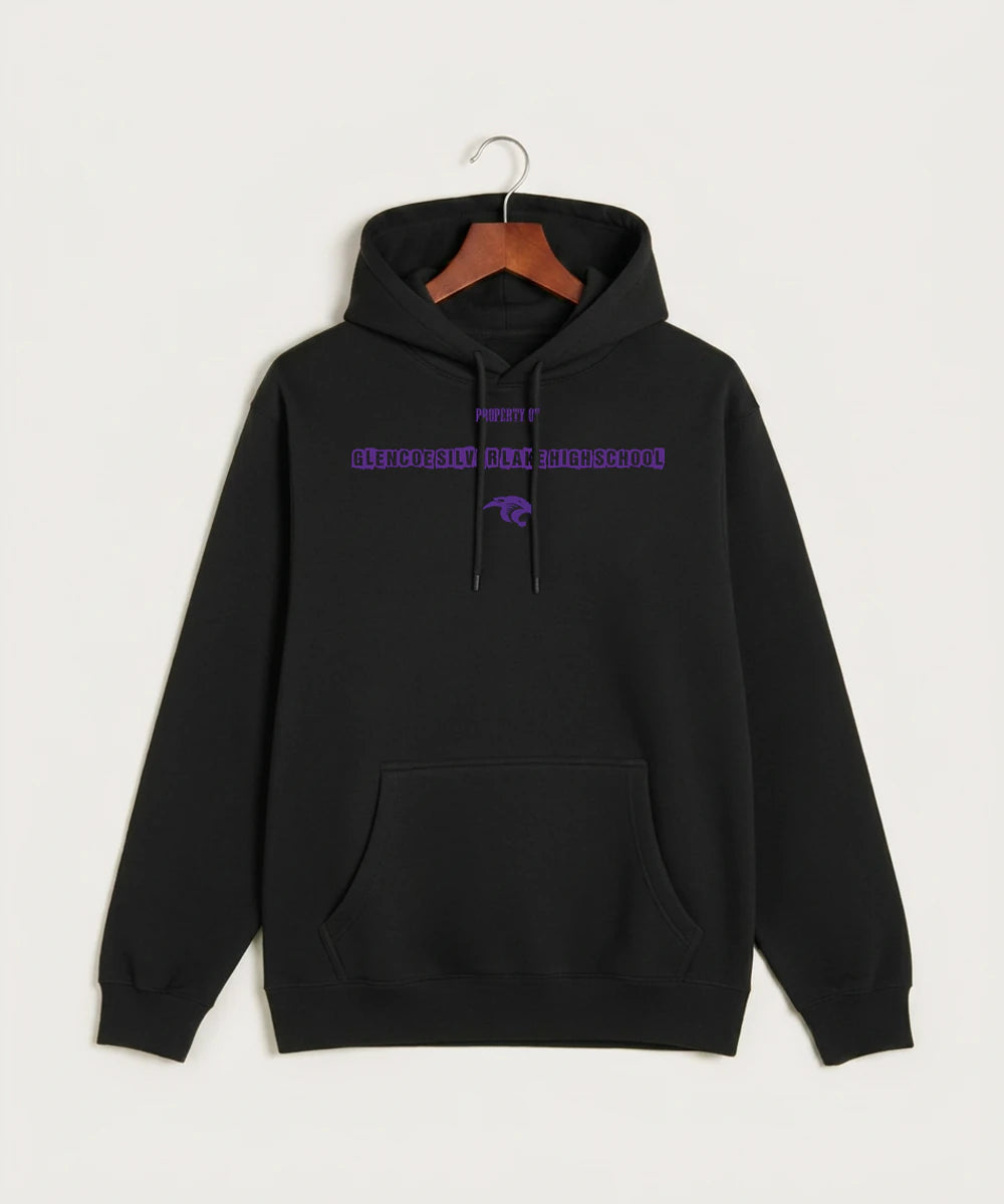 Glencoe Silver Lake High School Athletics - Black Hoodie Value - Full Front