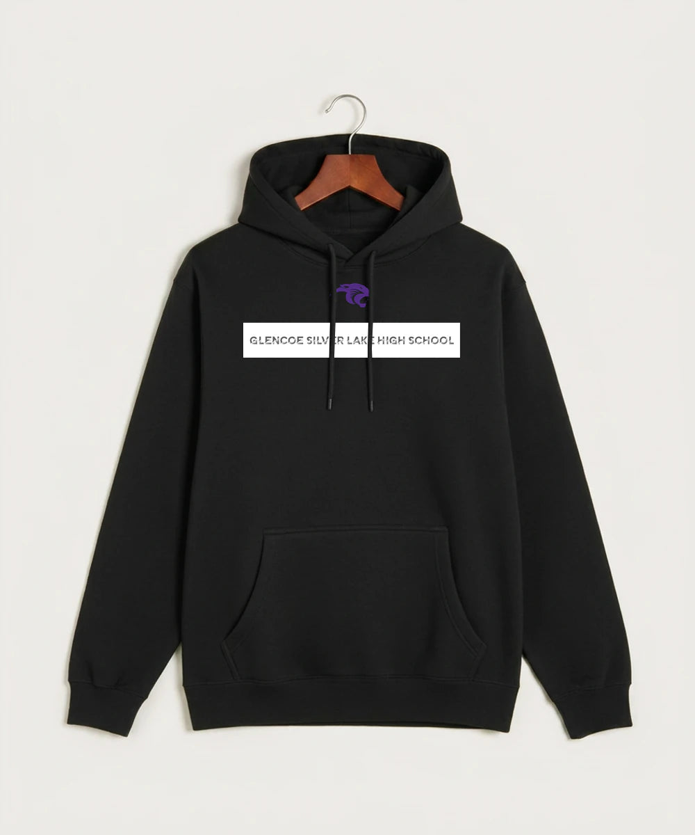 Glencoe Silver Lake High School Athletics - Black Hoodie Value - Full Front