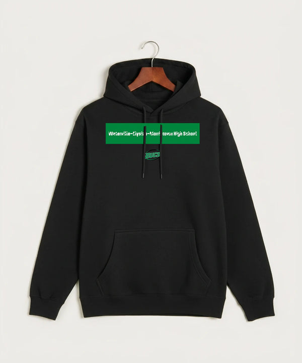 Waterville-Elysian-Morristown High School Football (Boys) - Black Hoodie Value - Full Front