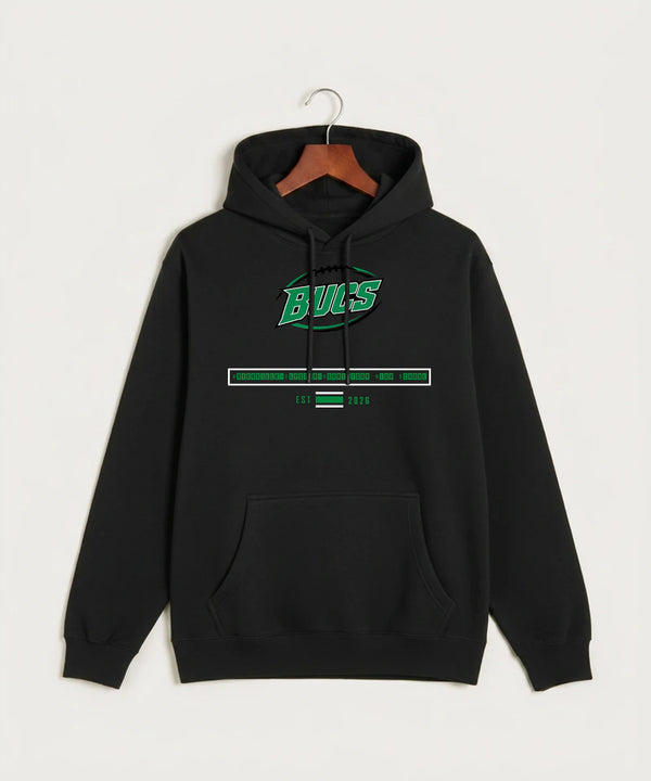Waterville-Elysian-Morristown High School Football (Boys) - Black Hoodie Value - Full Front