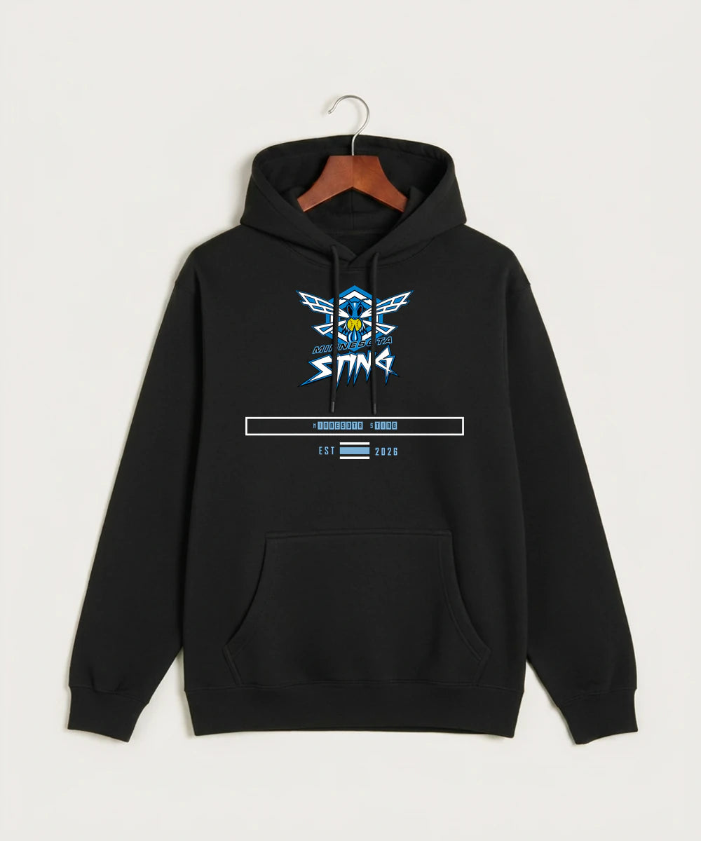 Minnesota Sting Athletics - Black Hoodie Value - Full Front