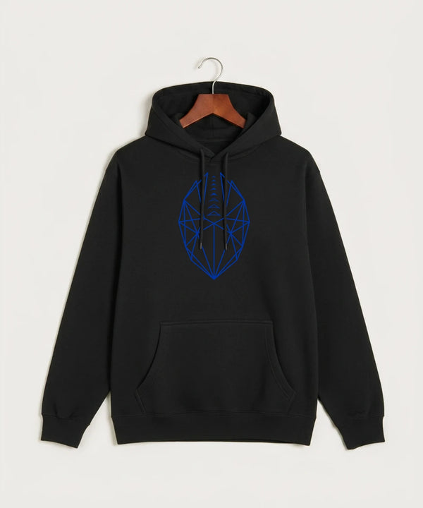 West Bend West High School Football - Black Hoodie Value - Full Front