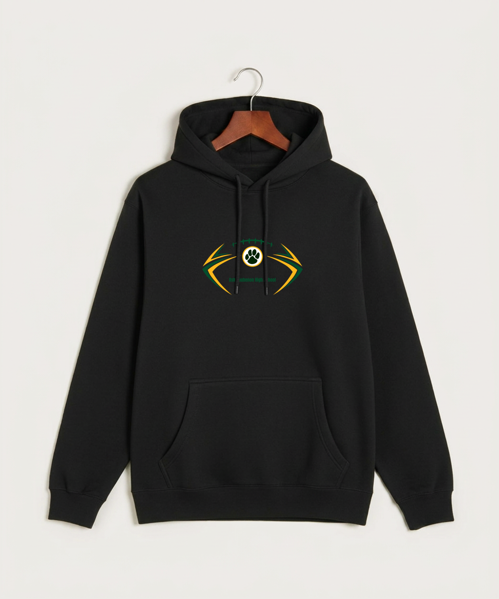 Ashwaubenon High School Football (Boys) - Black Hoodie Value - Full Front