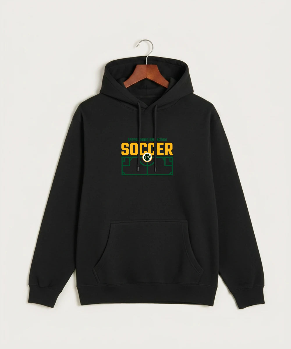 Ashwaubenon High School Soccer (Boys) - Black Hoodie Value - Full Front