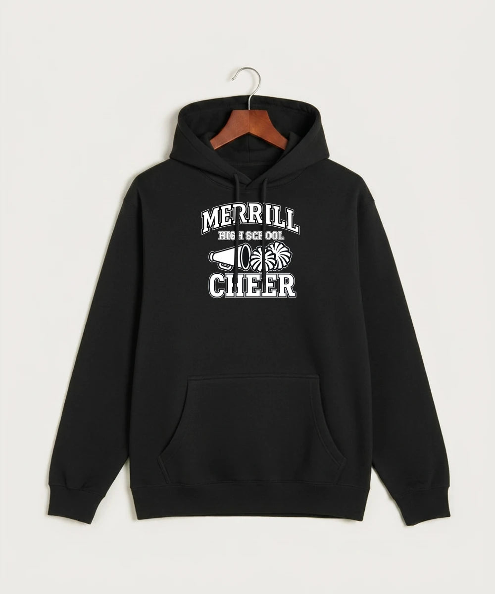 Merrill Dance and Cheer - Black Hoodie Value - Full Front