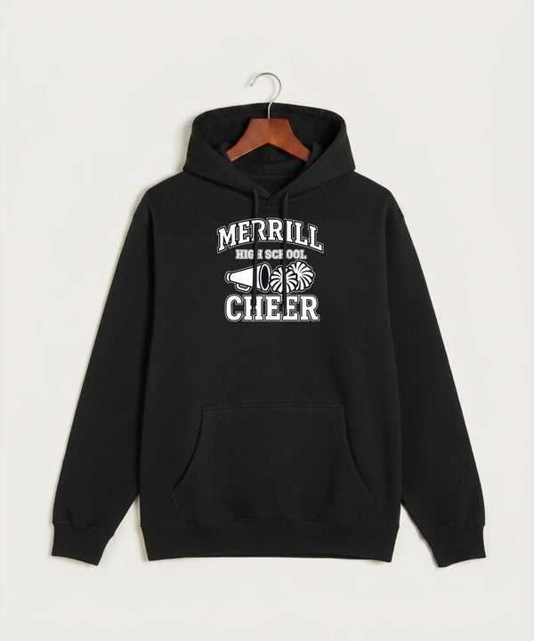 Merrill Dance and Cheer - Black Hoodie Value - Full Front