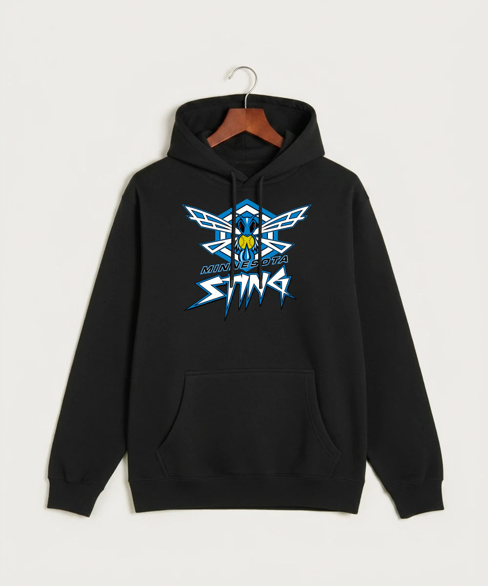 Minnesota Sting Athletics - Black Hoodie Value - Full Front