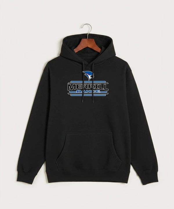 Merrill Dance and Cheer - Black Hoodie Value - Full Front